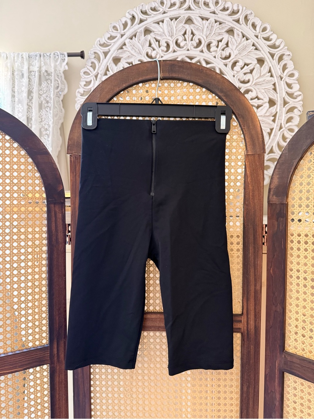Zara Black High-Rise Shorts